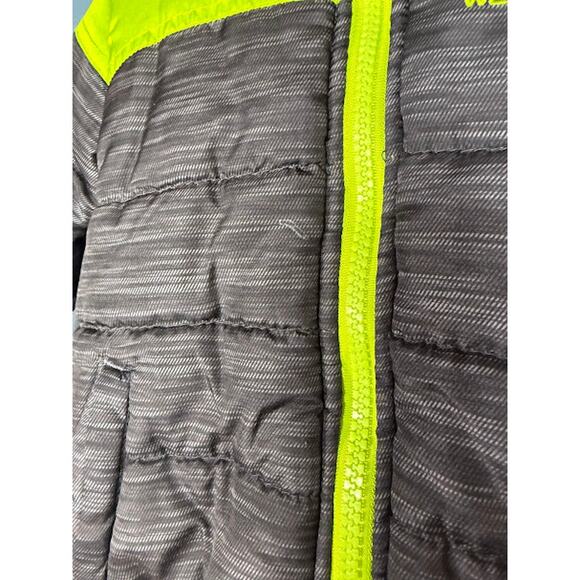 Weatherproof Boys Toddler Puffer Jacket Size 18M Grey Green Fleece Lined Winter - Picture 3 of 9